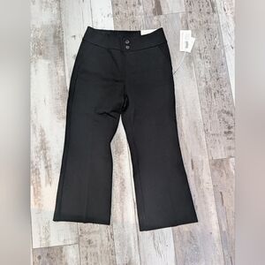 Soft Surroundings Boot‎ cut Cropped Pants Black New Size Sm